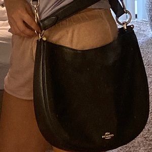 Coach leather black hobo handbag